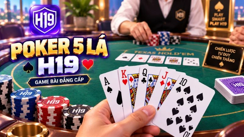 Poker 5 Lá H19 – Luật Chơi & Xếp Hạng Tay Bài