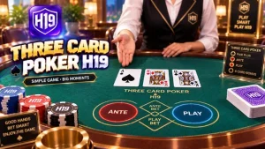 Three Card Poker H19 – Luật Chơi & Xếp Hạng Bài